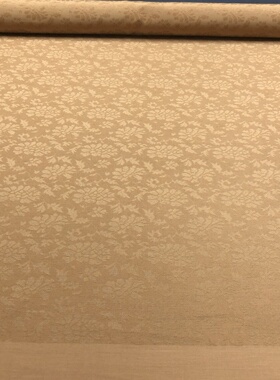 黄色缎子牡丹花纹布料日本西阵织锦绫立轴材料宋式装裱B1，6号