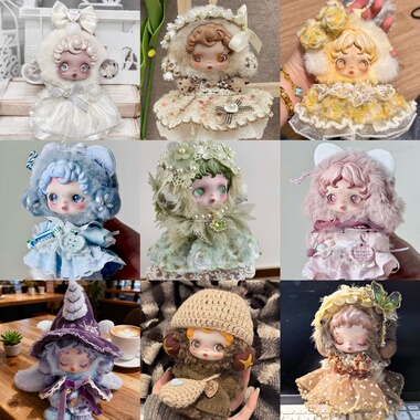 sp娃衣毛绒泡泡娃娃衣服装光织园搪胶玩偶裙子套装不眠剧场替换装