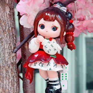 正版 又梨四代入画如梦卷盲盒国风摆件潮玩公仔手办周边送人礼物女