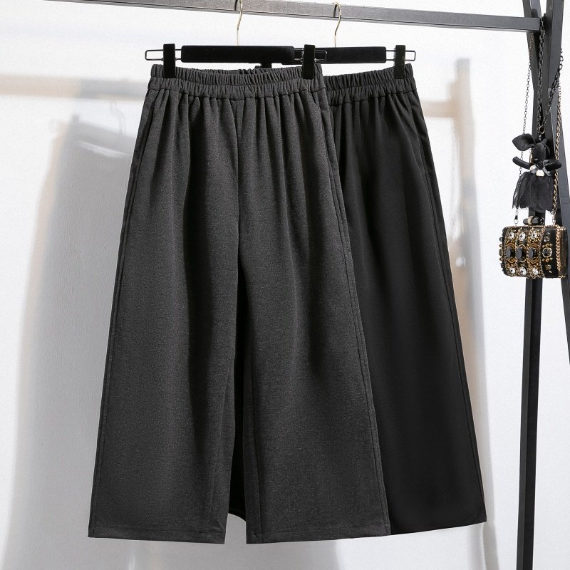 秋冬女装批新款发洋气高腰慵懒宽松大码休闲直筒阔腿毛呢八分裤潮,女装/女士精品,大码裤装,淘宝优惠券,粉丝福利购,淘宝优惠卷