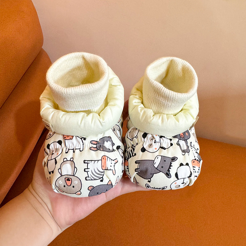 婴儿棉鞋秋冬季加厚加绒保暖0-3-12月软底学步男女宝宝鞋1岁不掉6
