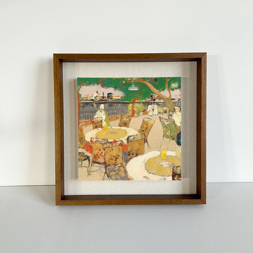 悬浮实木油画框外框挂墙定制尺寸