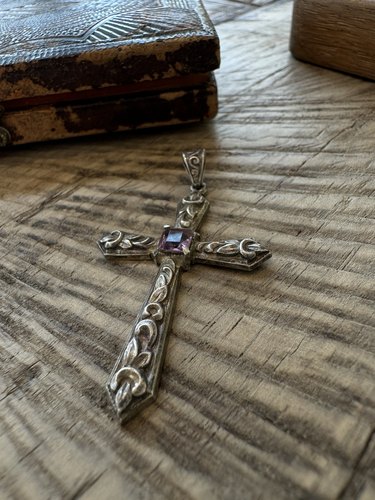 十字架银吊坠银项链欧美亚裔