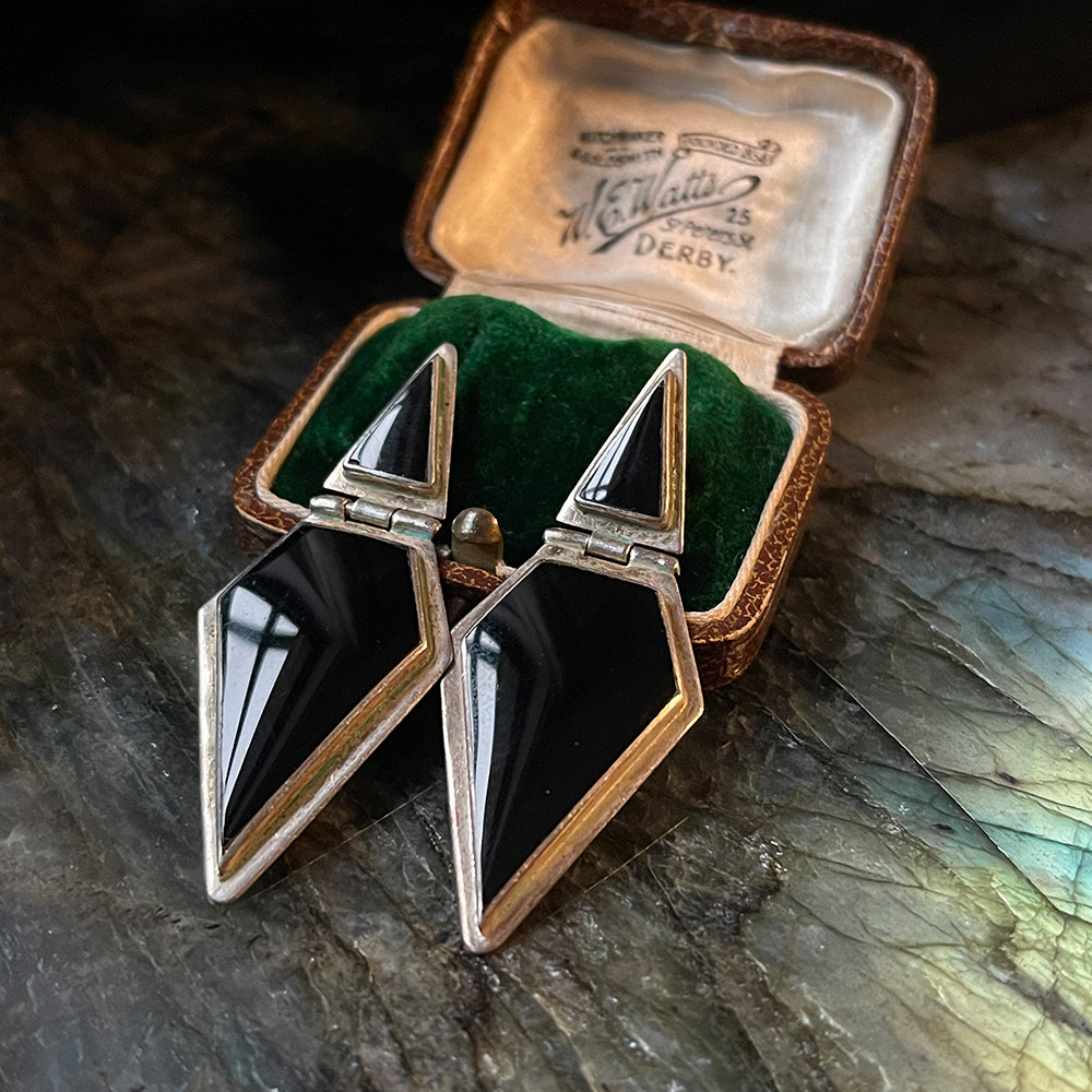 酷飒日常通勤款墨西哥古董设计通体925银几何三角关节银耳环珐琅,饰品/流行首饰/时尚饰品新,耳环,淘宝优惠券,粉丝福利购,淘宝优惠卷