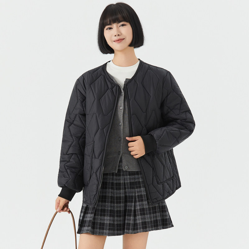 棉衣女轻薄内穿小棉袄秋冬季保暖羽绒棉内胆打底防寒宽松休闲内搭