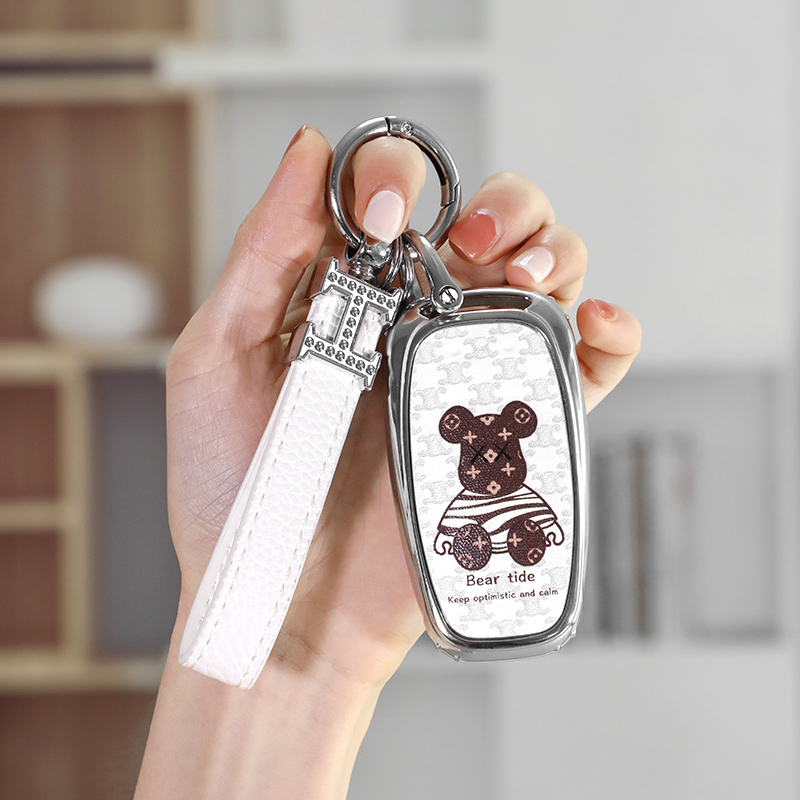 适用于红旗钥匙套22款H5 H9 ehs9遥控保护壳汽车钥匙包H7钥匙壳扣