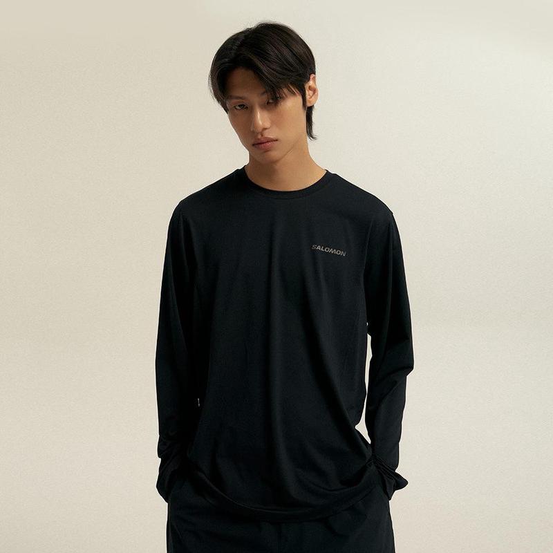 代购代购SALOMON萨洛蒙男士户外长袖透气排汗轻便舒适速干贴身穿