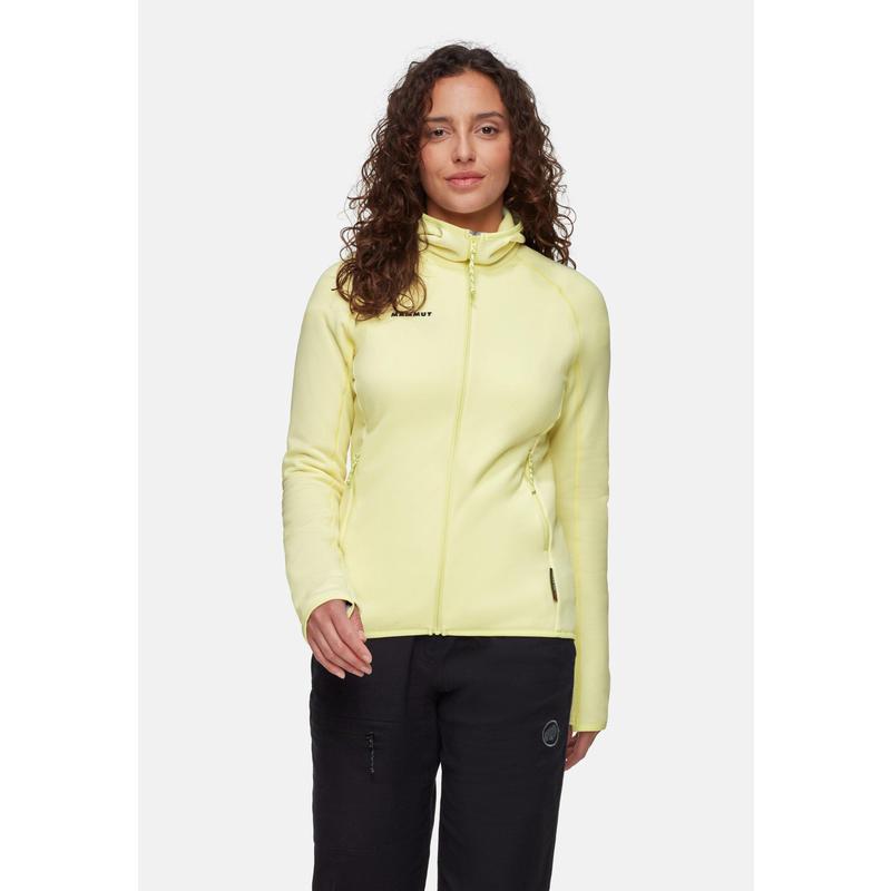 代购Mammut女士抓绒衣速干透气防摩擦户外夹克连帽高领