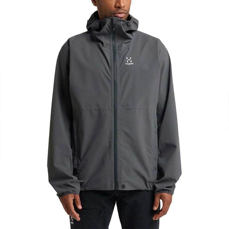 代购HAGLOFS男士冲锋衣防水防风透气户外夹克连帽长袖硬壳外套
