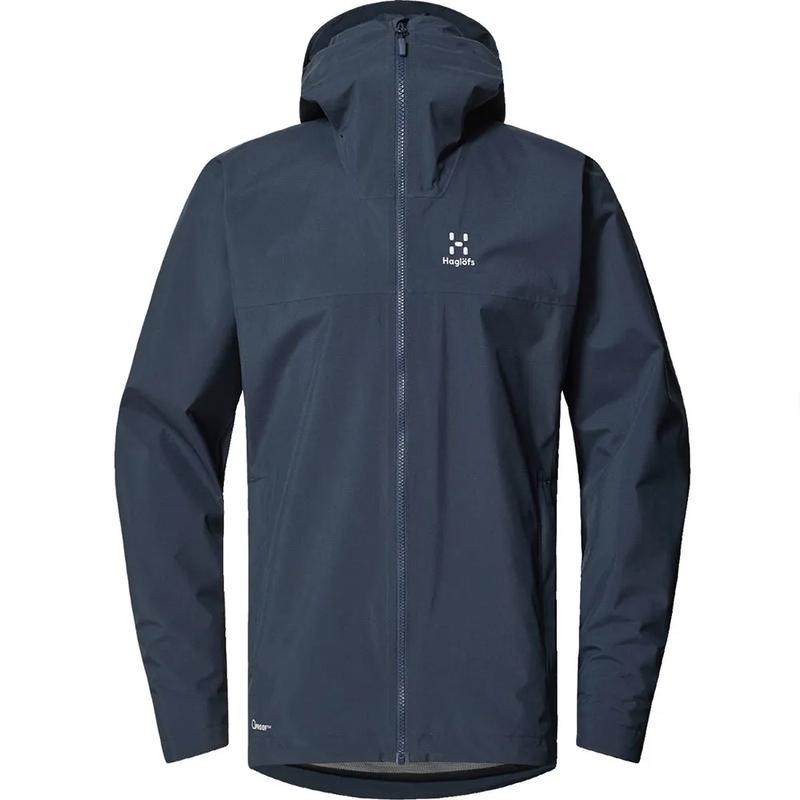 代购HAGLOFS男士冲锋衣防水防风透气硬壳外套连帽长袖户外夹克