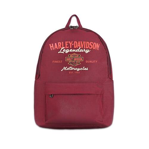 海外代购Harley Davidson/哈雷戴维森男女双肩背包前置口袋
