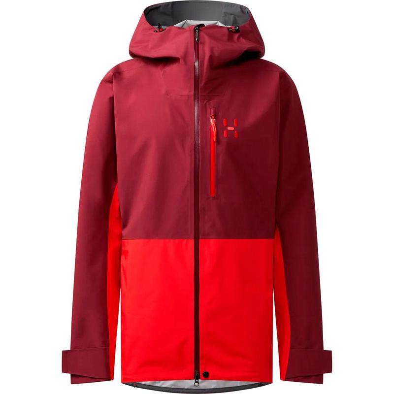 代购HAGLOFS男士冲锋衣防水防风保暖户外夹克连帽长袖防风外套