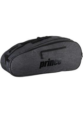 代购Prince王子网球包多拍位收纳分隔储物肩带可调顶部提手灰色