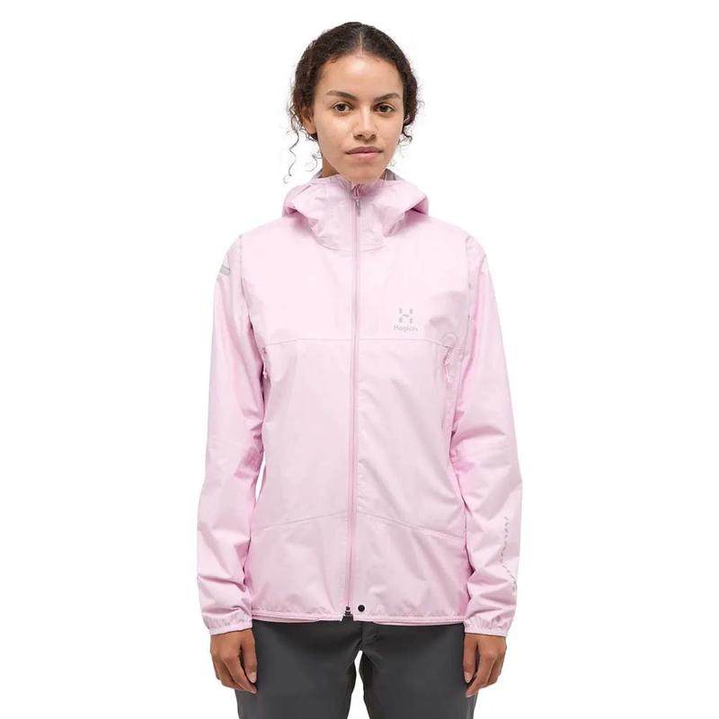 代购HAGLOFS女士冲锋衣防水防风透气硬壳外套连帽长袖户外夹克