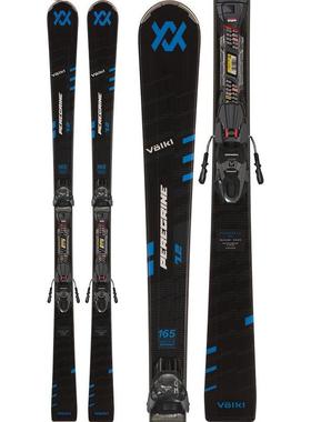 代购Volkl男士滑雪板精准操控快速响应稳定侧刃抓地黑色蓝色