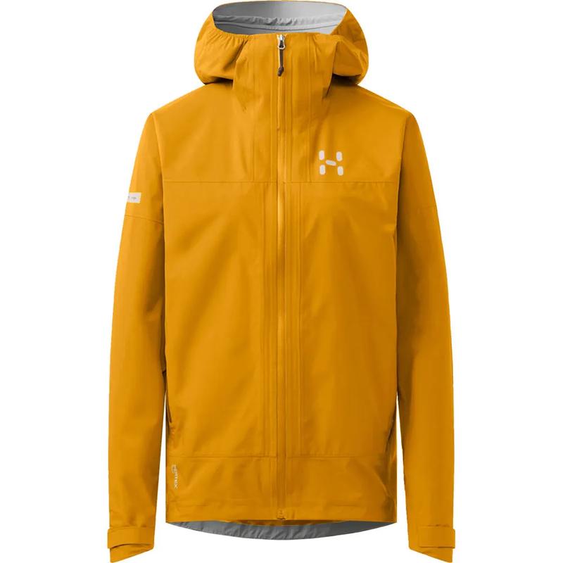 代购HAGLOFS女士冲锋衣防水防风透气户外夹克带帽长袖防水外套