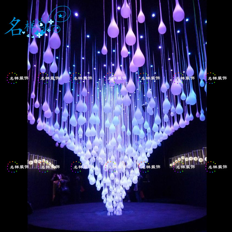 名样美陈户外大型led星星灯防水水底灯拱门隧道装饰七彩发光定制