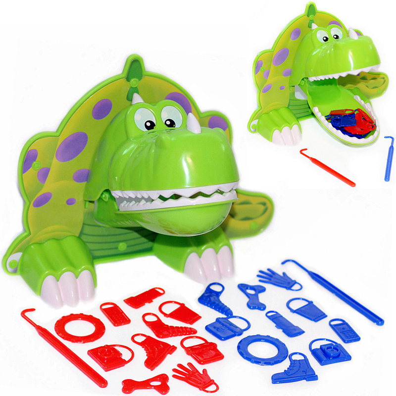 从恐龙嘴里抢东西益智儿童桌面游戏亲子互动早教趣味桌游智力玩具