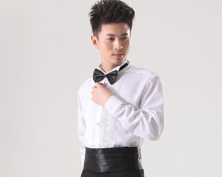 2025新款小尖领男性长袖衬衫/搭配男士礼服穿/演出衬衫男款衬衫