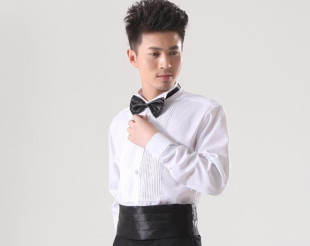 2025新款小尖领男性长袖衬衫/搭配男士礼服穿/演出衬衫男款衬衫
