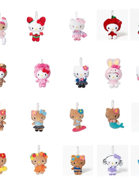 26年6月全款预售 日本三丽鸥Avail联名受注三丽鸥经典黑皮KT挂件