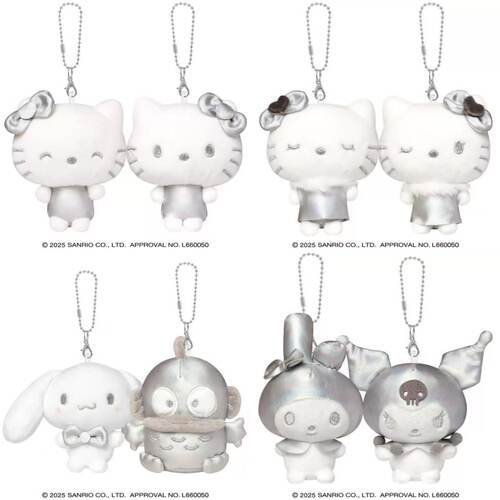国现/补款！日本三丽鸥 CRUX  kitty 银色贴贴挂件 美乐蒂 丑鱼
