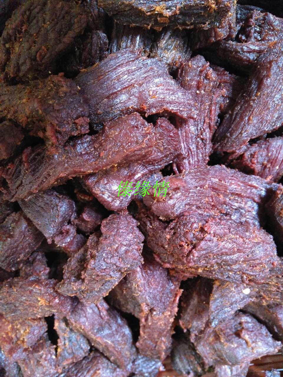 油淋干巴原味牛肉干德宏特产傣缘情黄牛肉手撕干巴开袋即食牛肉条