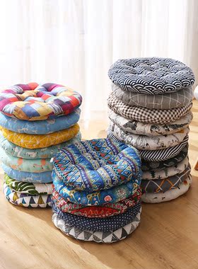 圆形简约椅子坐垫蒲团加厚榻榻米地板家用办公室久坐靠垫四季椅垫