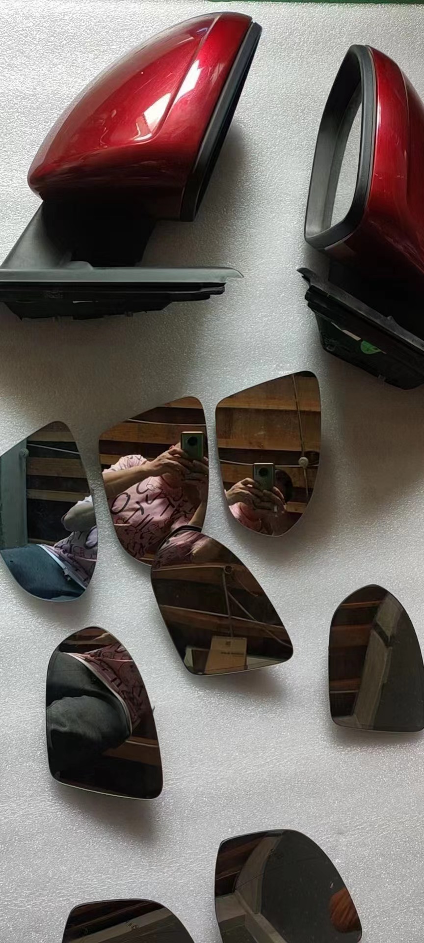 别克GL8 652T后视镜片653T陆尊倒车镜片胖头鱼左右反光镜片商务车