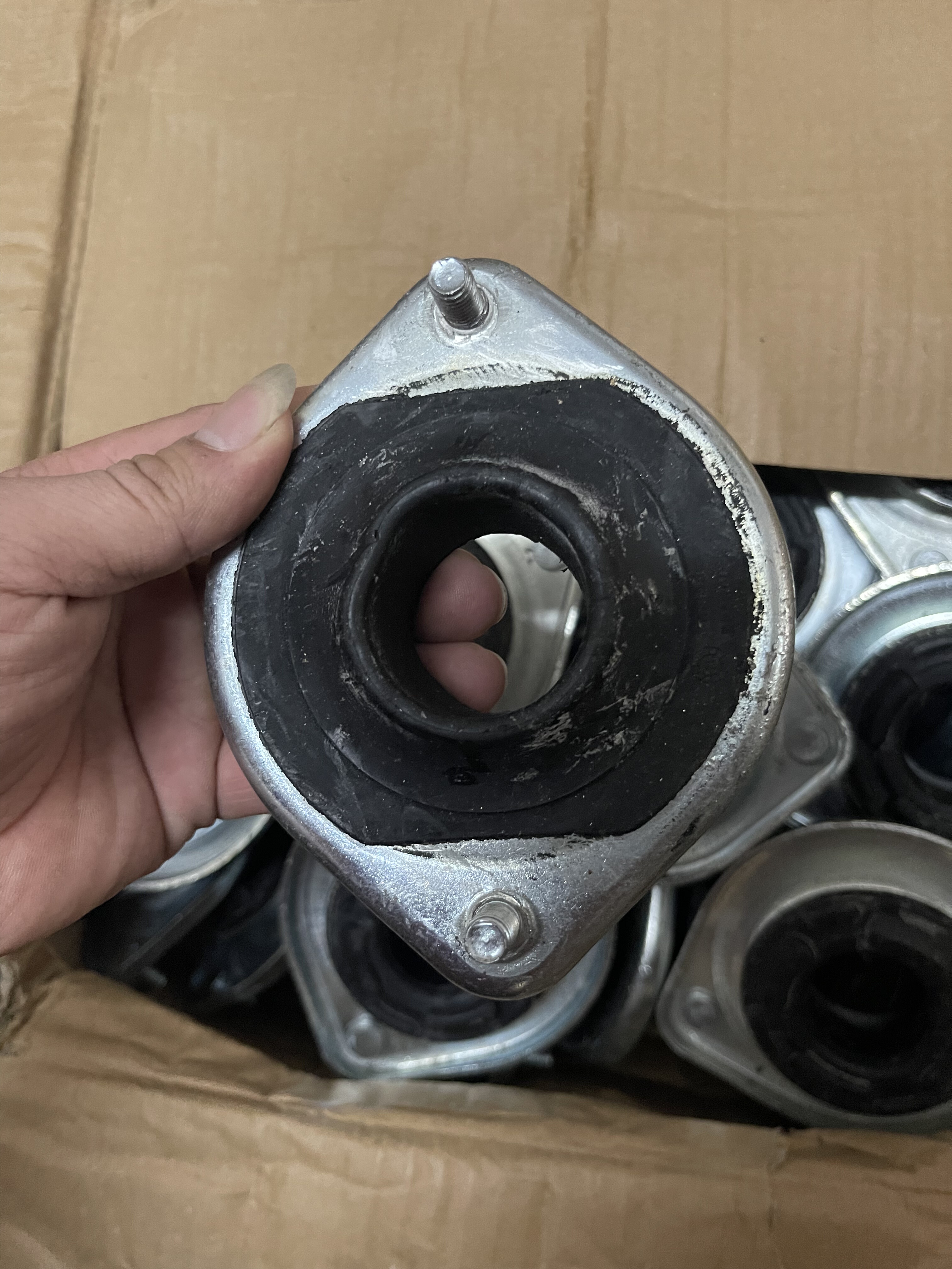 适用别克老赛欧前减震器顶胶前机顶胶上座避震上盖平面轴承限位块