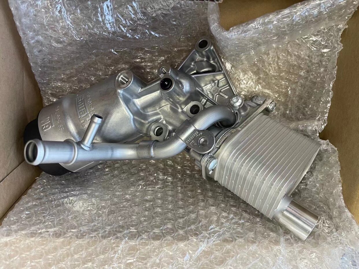 适用别克13款昂科拉1.4T格底座滤壳昂克拉机油散热器总成原厂配件