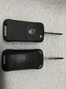 适用于070809老款保时捷卡宴汽车钥匙包 Cayenne真皮遥控器套壳扣