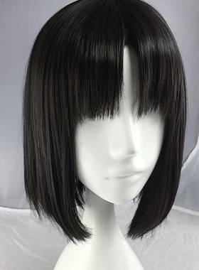 Fate grand order 空之境界FGO 两仪式 cosplay假发 黑色中长BOBO