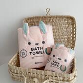 毛巾浴巾比纯棉全棉吸水成人洗脸家用可爱干发速干擦头洗澡不掉毛