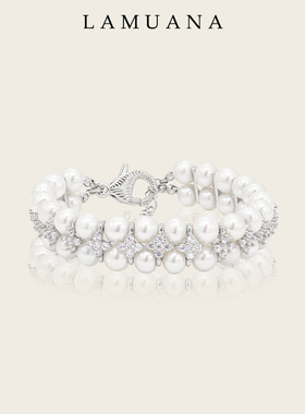 LAMUANA璀璨珍珠手链天然珍珠手环手镯高级轻奢设计送礼物女66420