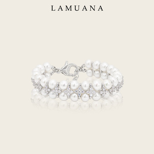 LAMUANA璀璨珍珠手链天然珍珠手环手镯高级轻奢设计送礼物女66420