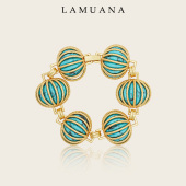LAMUANA绿松贝壳手链小众设计高级感手镯手环叠戴金色67984