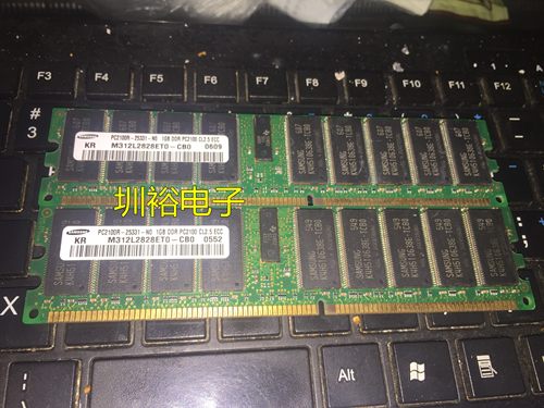 M312L2828ET0-CB0 三星PC2100R-25331-N0 1GB DDR CL2.5 ECC内存