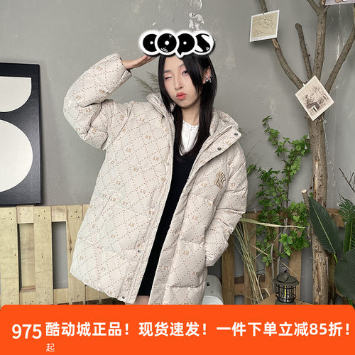 MLB虞书欣同款老花连帽羽绒服