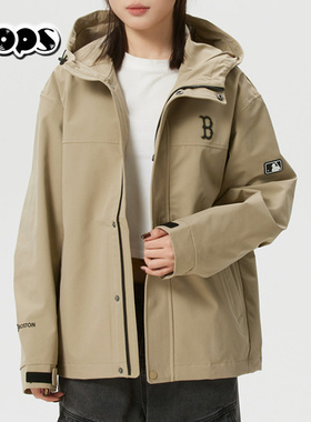 MLB26春新款情侣冲锋衣NY防水防污三防男女运动夹克外套3AWJB0161