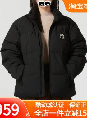 MLB正品保暖羽绒服男装女装冬季新款NY短款加厚羽绒外套3ADJB2056