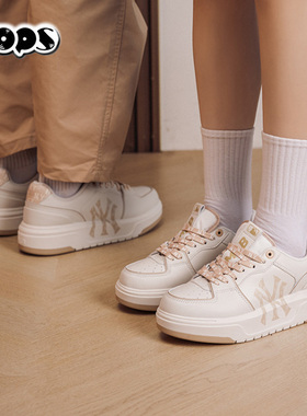 MLB情侣时尚复古老花百搭增高休闲学长鞋26春款男女板鞋3ASXM046N