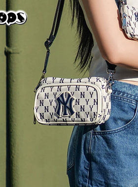 MLB满印老花单肩包26新款男女款便携休闲斜挎包日常百搭3ACRS012N