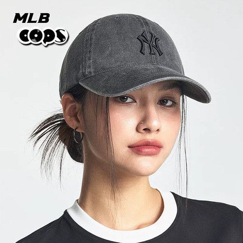 MLB棒球帽男女帽秋季新款运动帽复古做旧休闲遮阳鸭舌帽3ACPVV14N