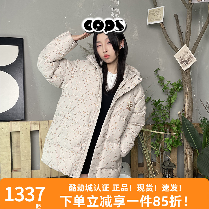 MLB虞书欣同款老花连帽羽绒服