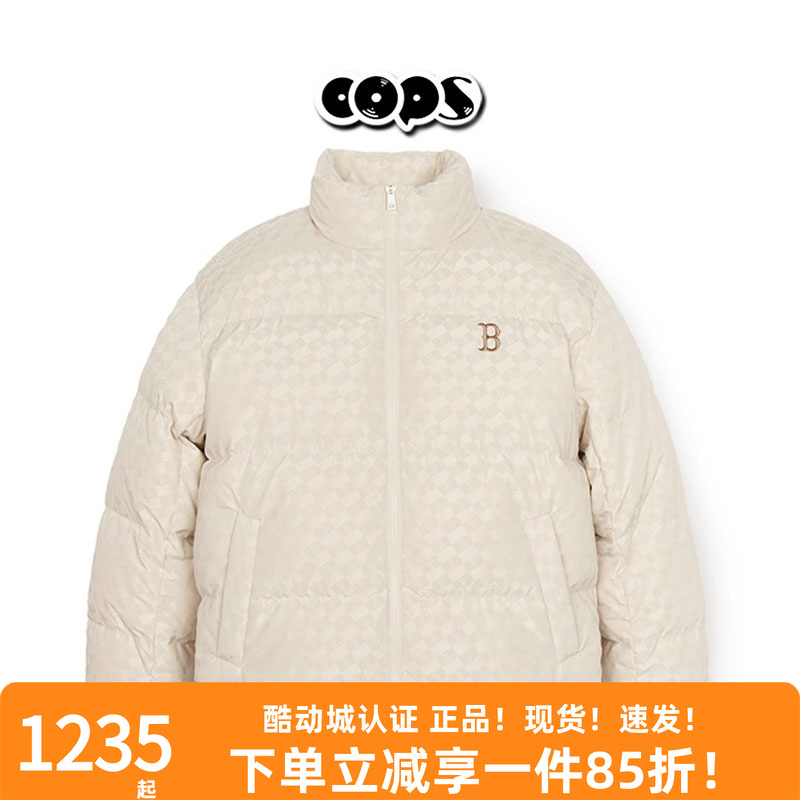 复古老花时尚羽绒服外套MLB保暖