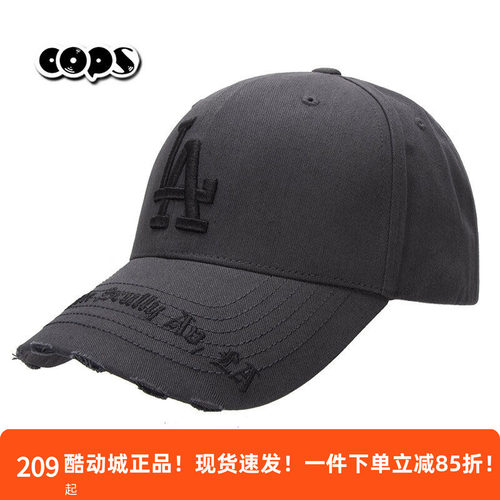MLB帽子复古棒球帽男女帽中性弯檐鸭舌帽时尚百搭显脸小3ACPKP02N