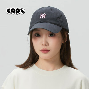 MLB棒球帽男女软顶NY刺绣鸭舌帽显脸小百搭遮阳帽潮牌3ACP7701N