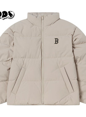 MLB官方男女款立领羽绒服25冬季新款短款保暖情侣运动服3ADJB2056