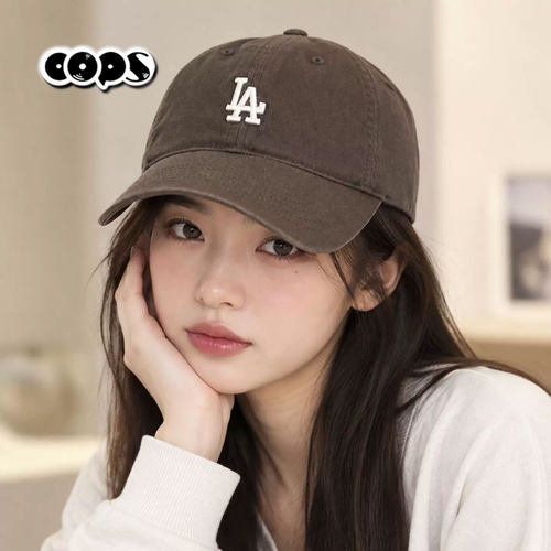 MLB棕色帽子男帽女帽遮阳帽韩版运动帽休闲鸭舌帽棒球帽3ACP7701N